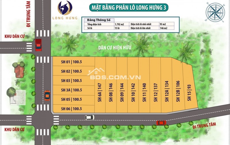 BÁN ĐẤT NỀN LONG HƯNG 3 SẴN SỔ ĐỎ -TIỀM NĂNG CỰC LỚN- SANG TÊN NGAY LẬP TỨC- CHỈ TỪ 200 TRIỆU